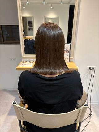 ミディアム 藤田 小波のヘアスタイル