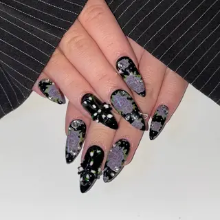 ネイル cocoro🖤 猫爪/y2kネイルのネイルデザイン