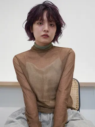 ショート カラー keshiki 大名のヘアスタイル