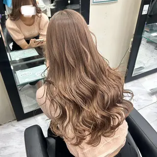 ロング カラー メンズ 🫧💞ハイトーン 瀧田 菜々花🦄🫧のヘアスタイル