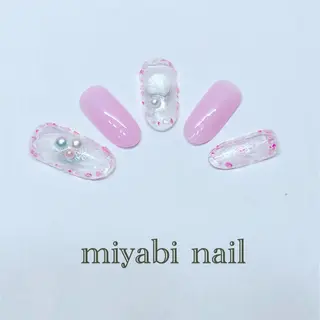 ネイル miyabi nail 桂川駅近くのネイルデザイン