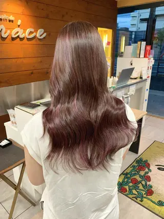 ロング レイヤー/艶髪カラー 森本くるみのヘアスタイル