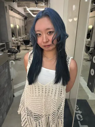 ロング カラー デザインカラー /rioのヘアスタイル