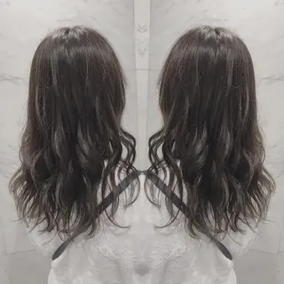 セミロング カラー 重政 和樹のヘアスタイル