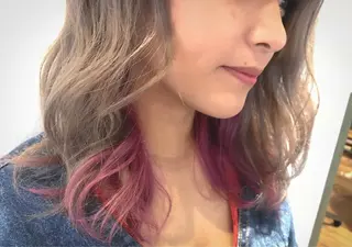 セミロング カラー mayo 🐄🌈のヘアスタイル