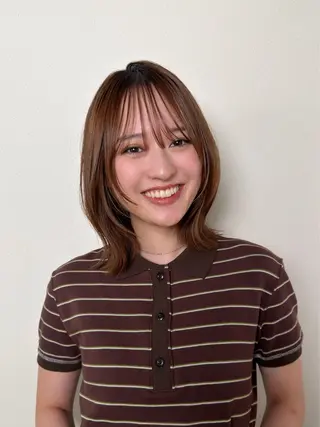 ミディアム カラー 銀座/骨格診断 垢抜けレイヤー/菅原のヘアスタイル