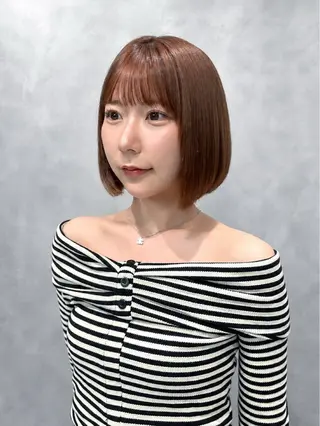 ショート カラー ♡iku♡カラー 顔周りカットのヘアスタイル