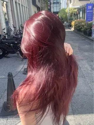ロング カラー レイヤーカット uraraのヘアスタイル