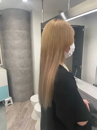 ロング ♡似合わせ ♡ハイトーン♡のヘアスタイル