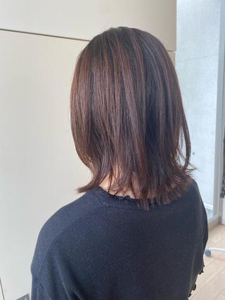 ミディアム 金子 亜里紗のヘアスタイル