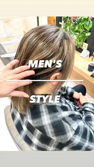 カラー メンズ 大人デザイン 🍃MORIKA🍃のヘアスタイル