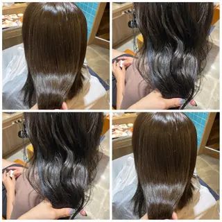 カラー 🩵盛れる顔周り/ 艶カラーemi🩵のヘアスタイル
