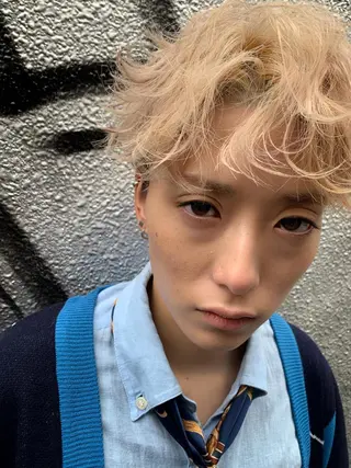カラー メンズ おしゃれパーマ メンズ特化/みーまんのヘアスタイル