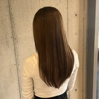 ロング カラー 柔め透明感血色カラー 暖色/レイヤー/ゆいのヘアスタイル