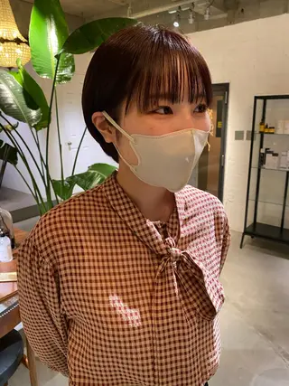 ショート カラー 聖 来のヘアスタイル
