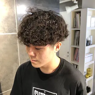 パーマ ヘアアレンジ メンズ メンズ特化✂️栗原 侑也のヘアスタイル