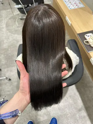 ミディアム 巻ける髪質改善🫧ハ イライト/永田汰伊智のヘアスタイル