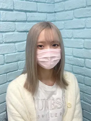 ミディアム カラー ヘアアレンジ 柔らかカラー/ 縮毛矯正YUTO🧋のヘアスタイル