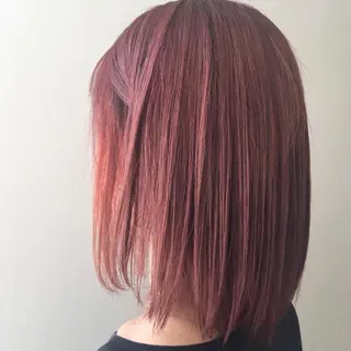 ミディアム カラー 暖色/ブリーチカラー 🎀 M i k uのヘアスタイル
