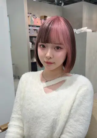 ショート レイヤー／大宮／韓国 🤍AYA🤍のヘアスタイル