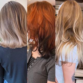 ミディアム カラー 田室和幸 河原町のヘアスタイル