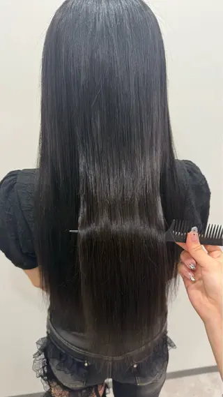 ロング エクステ＆カラー専門 羽エクステ　新大久保のヘアスタイル