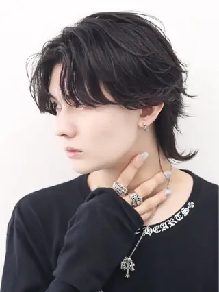 セミロング カラー パーマ ヘアアレンジ メンズ メンズ特化❤️🔥 RIKU❤️🔥のヘアスタイル
