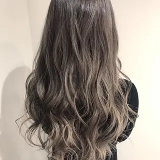 セミロング カラー 髪質改善カラー韓国風 レイヤーtudaのヘアスタイル