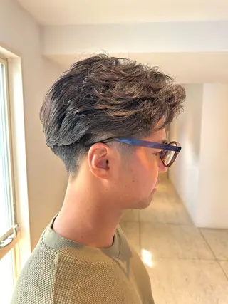 ショート パーマ メンズ 🔥メンズ特化 /パーマ&カット🌀のヘアスタイル