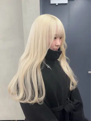 ロング カラー ブリーチ　ハイトーン 特化🌈フジタハルキのヘアスタイル