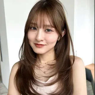 セミロング 池袋レイヤーカット 特化🔥YUUKIのヘアスタイル