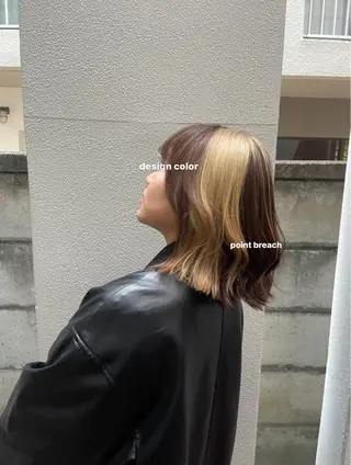 ミディアム カラー ヘアアレンジ 透明感カラー/ レイヤー/Ameriのヘアスタイル