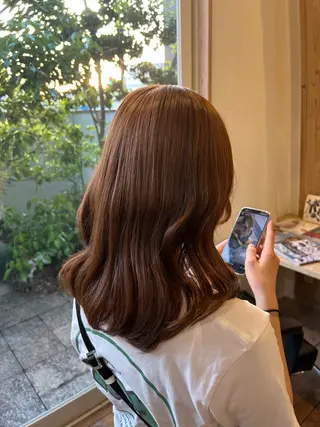ミディアム カラー hair&eye 🎀ユイナ🎀のマツエク・マツパデザイン
