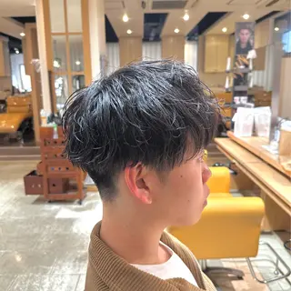 ショート パーマ メンズ 田中 汰知のヘアスタイル