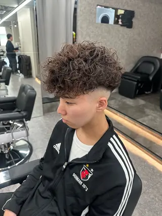 ショート パーマ メンズ メッシュパーマ支持率 ◎大宮/隼也のヘアスタイル