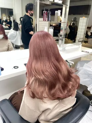 ロング カラー パーマ ヘアアレンジ メンズ キッズ ネイル マツエク・マツパ アイブロウ 韓国系🇰🇷🩶 艶暗髪/MEIのヘアスタイル