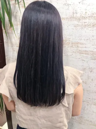 ロング カラー 透明感カラー/韓国 ブリーチ/古橋のヘアスタイル