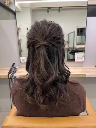 ヘアアレンジ 愛　莉/兵庫・加古川 美容室/艶カラーのヘアスタイル