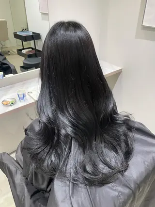 ロング カラー パーマ 🎀透明感カラー 韓国ヘア🎀mahoのヘアスタイル