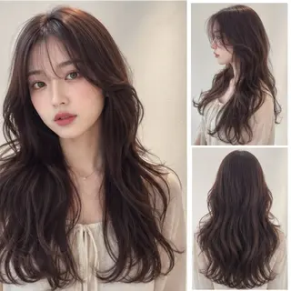 ロング MIO🍎ハイトーン /透明感カラーのヘアスタイル