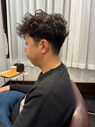 パーマ メンズ 熊倉 空のヘアスタイル