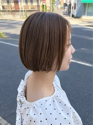 ミディアム カラー nishihama nanaのヘアスタイル