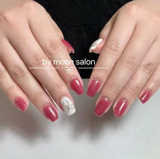 ネイル By moonネイル 🌷ワンホン/韓国風のネイルデザイン
