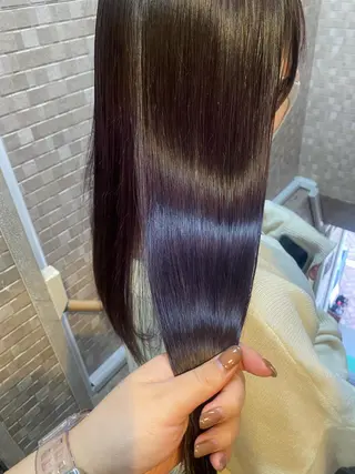 ロング カラー 濱﨑 紅葉のヘアスタイル