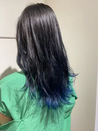 ロング カラー 羽エクステ/コリエク 横山潤人のヘアスタイル