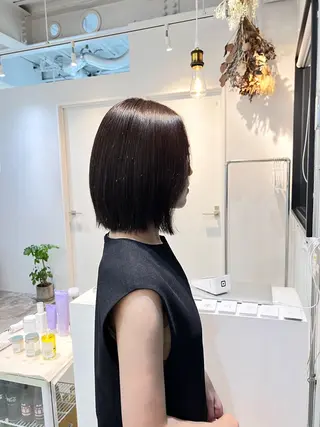 ミディアム カラー 松坂 真衣のヘアスタイル