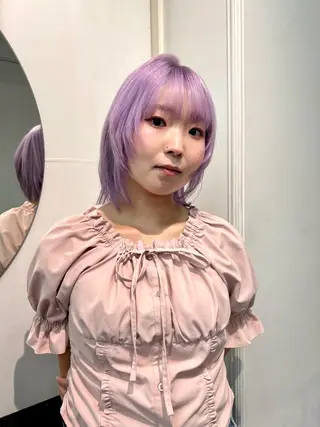 ミディアム カラー 横浜/ブリーチ/ ダブルカラー/RINのヘアスタイル