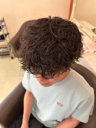 ショート パーマ メンズ 三宅 壱輝のヘアスタイル