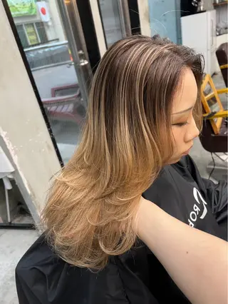 セミロング カラー 指名数No.1 /NAOYAのヘアスタイル
