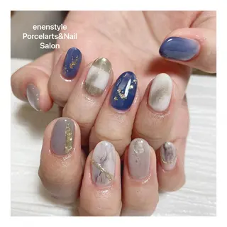 ミディアム ネイル 🐾enen style 🐾のネイルデザイン